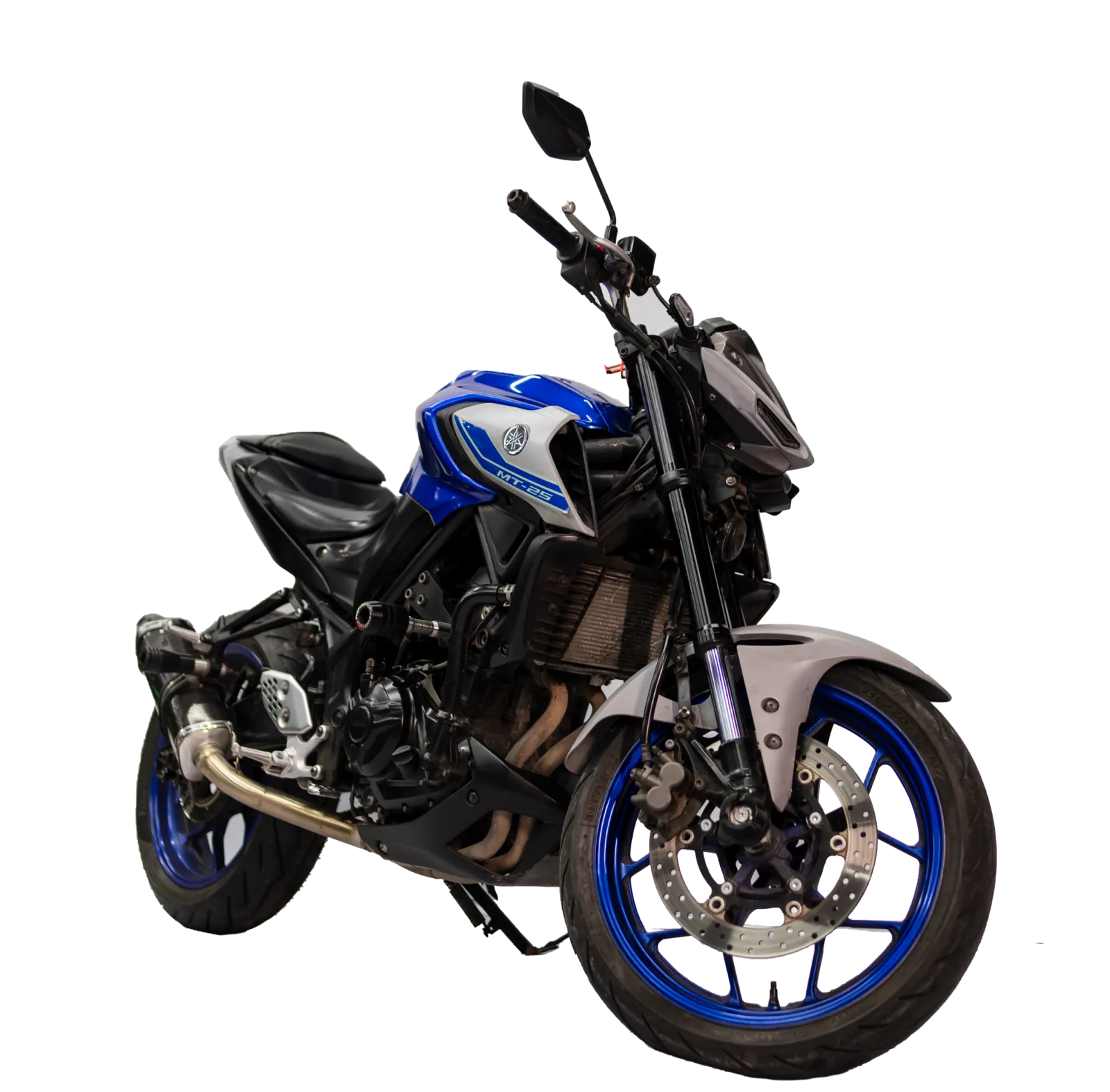 Yamaha MT25 White Blue 1